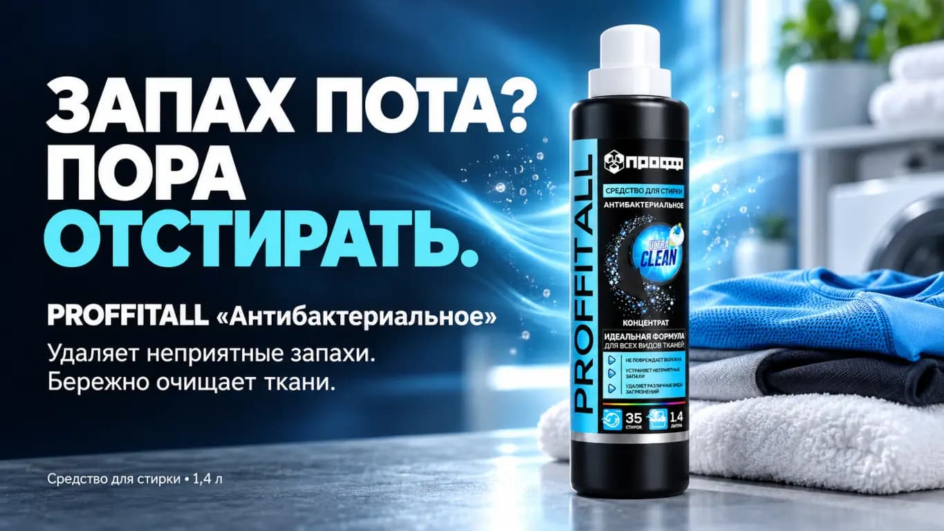 PROFFITALL «Антибактериальное» для стирки одежды